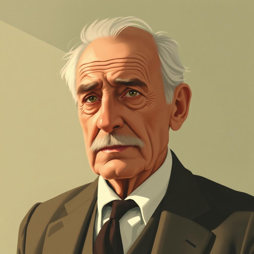 Stylized portrait inspired by Atticus Finch