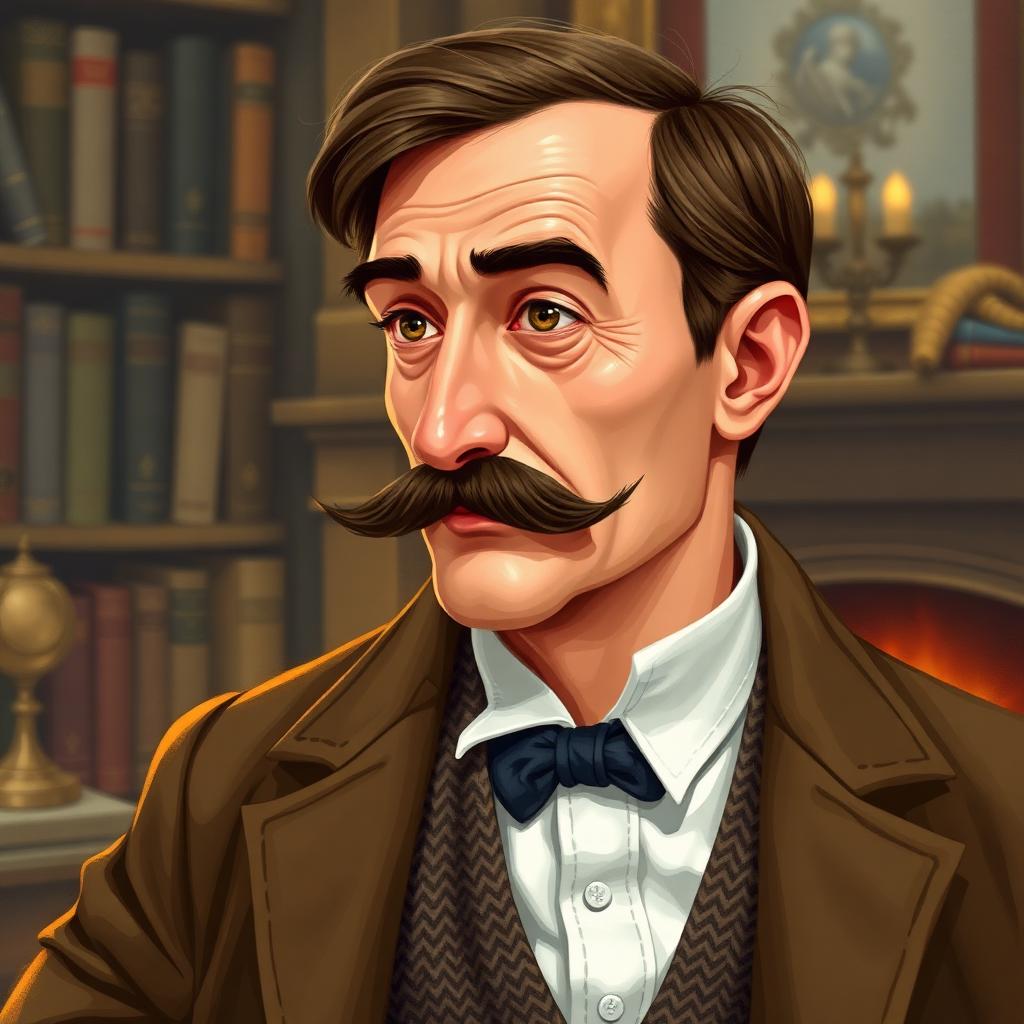 Stylized portrait inspired by Dr. John Watson