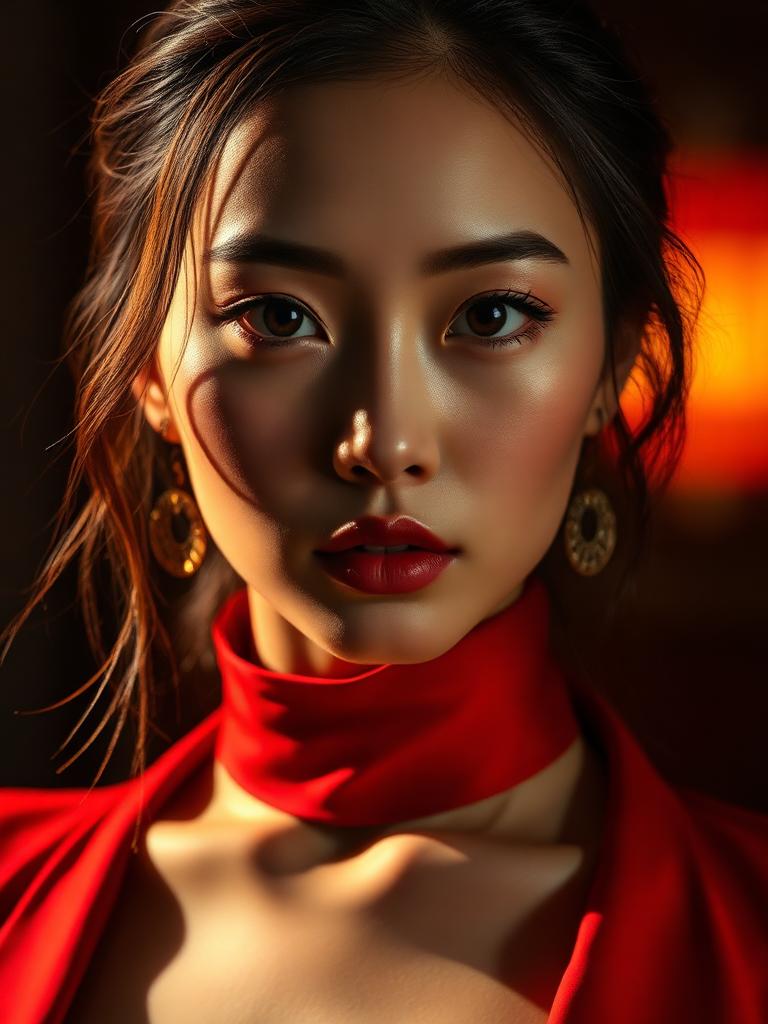 Stylized portrait inspired by Go Moon-young