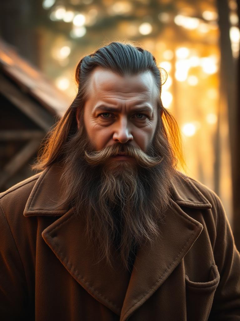Stylized portrait inspired by Hagrid