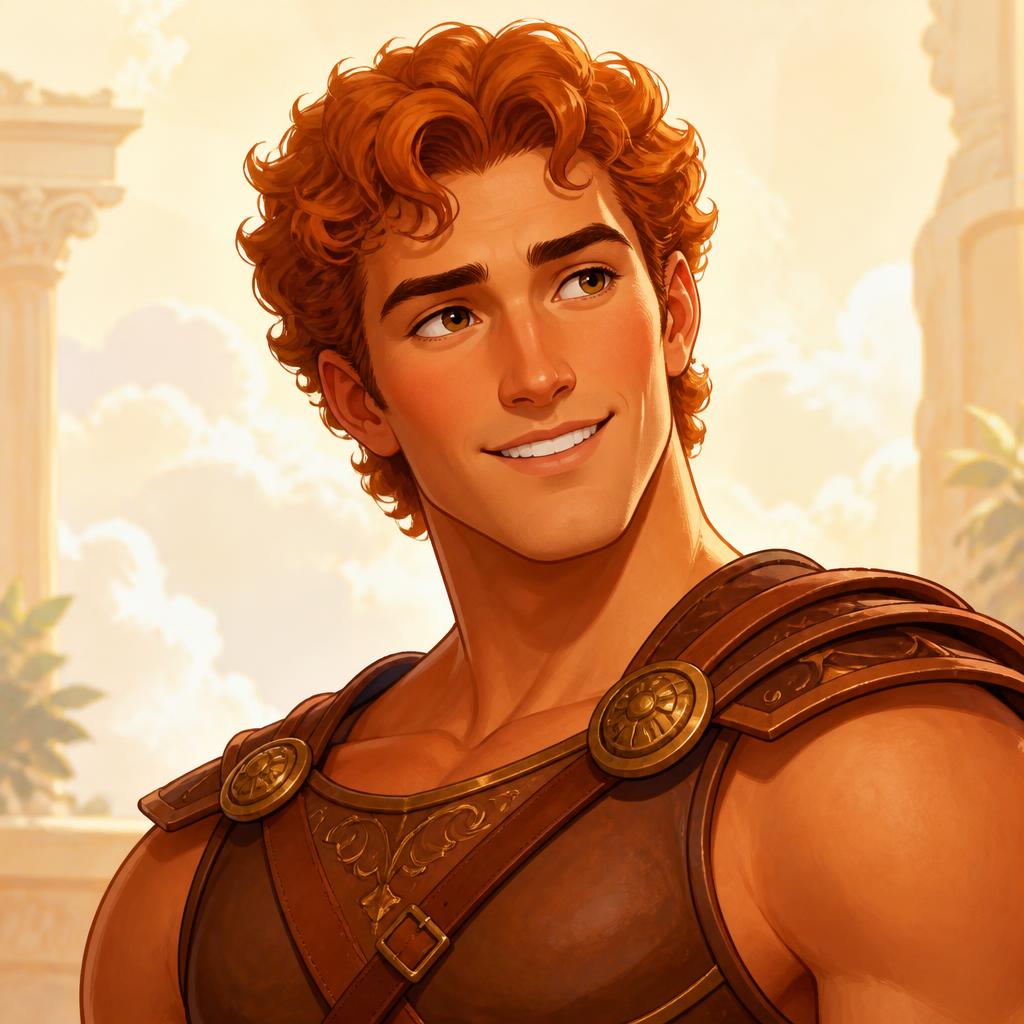 Stylized portrait inspired by Hercules