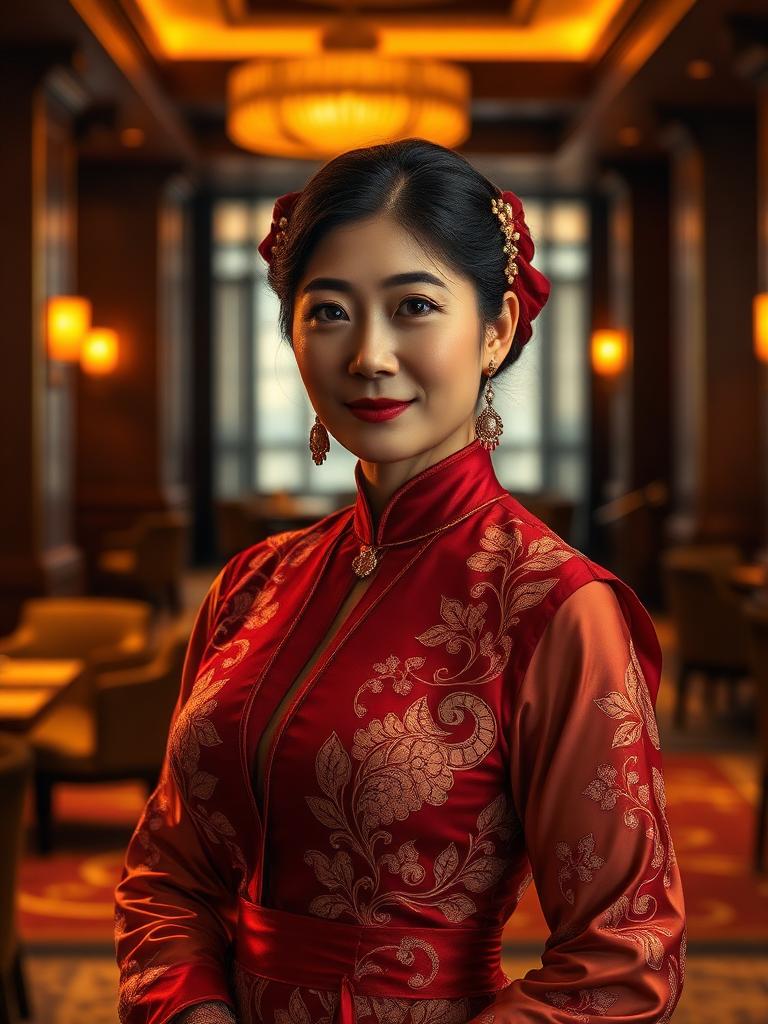 Stylized portrait inspired by Jang Man-wol