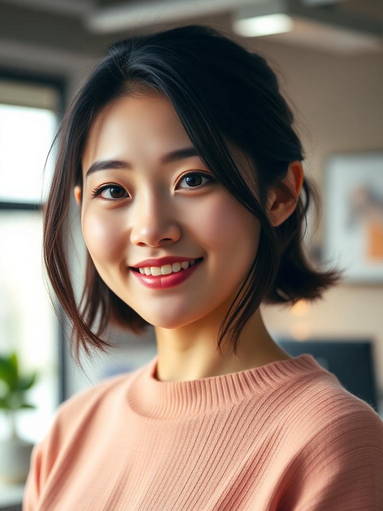 Stylized portrait inspired by Kim Mi-so