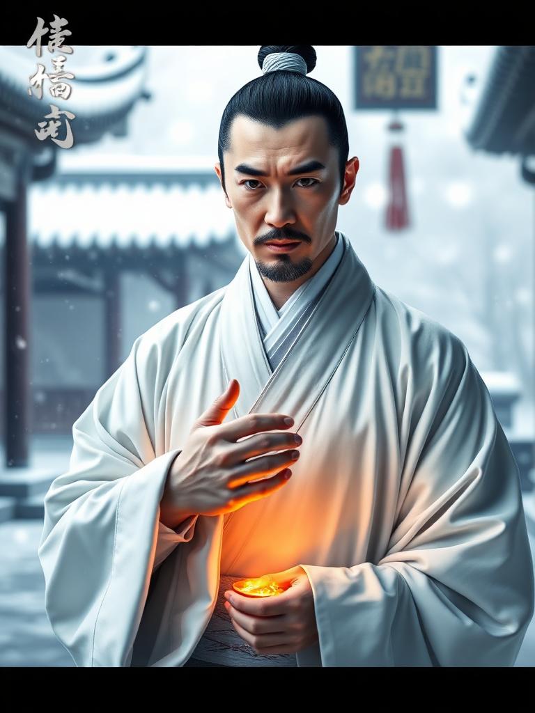 Stylized portrait inspired by Mei Changsu