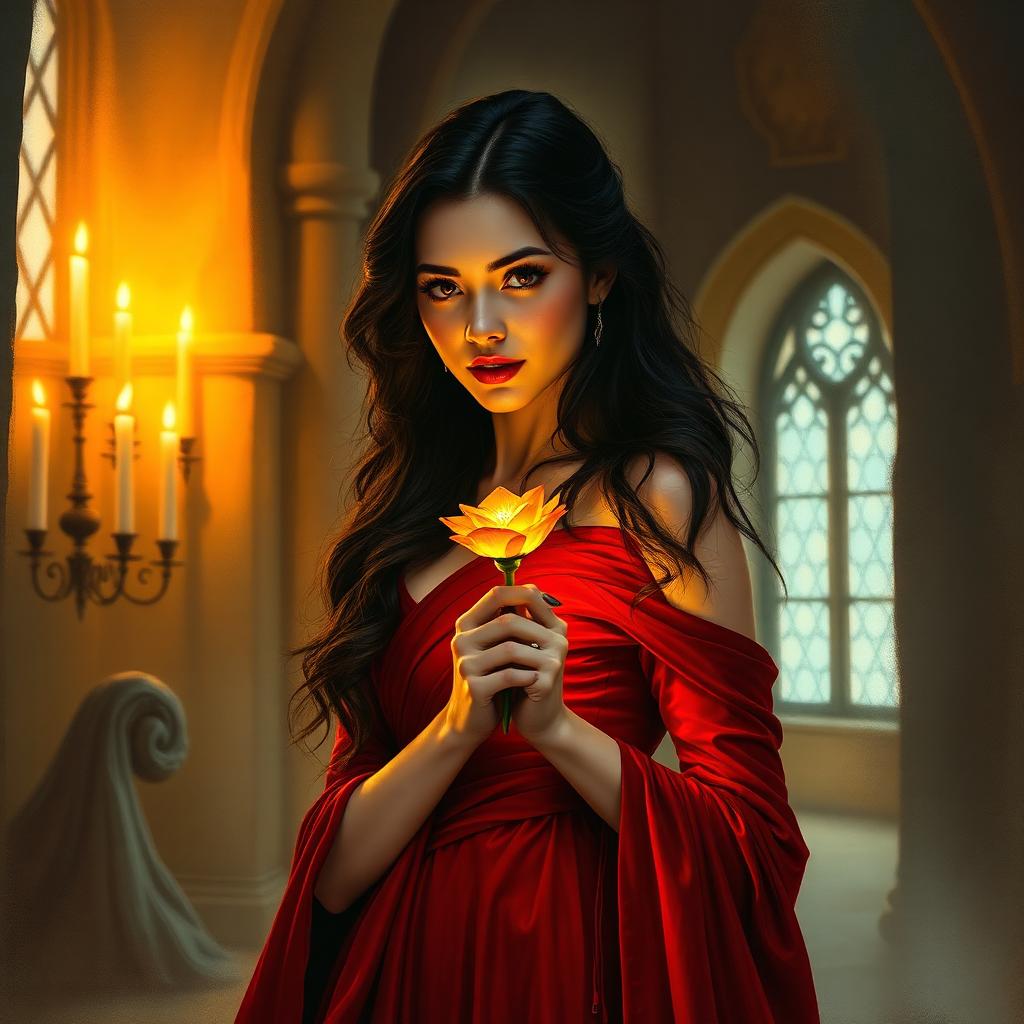 Stylized portrait inspired by Mother Gothel