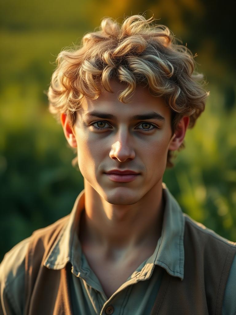 Stylized portrait inspired by Samwise Gamgee