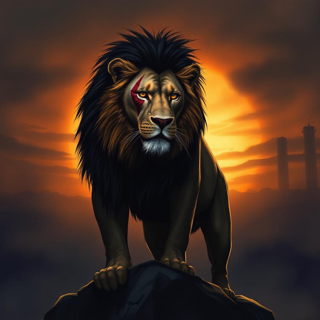 Stylized illustration inspired by Scar